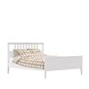 Кровать "Мира" с деревянным основанием на ленте (160х200 / Белый)