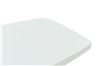 Стол раздвижной "Оскар 2М" Glass (140 (40)90 / Цвет дерева: Тон 9 эмаль Белая / стекло Белое RAL 9003)