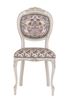 Стул С16 (тон 308 слон. кость/пат. золото /Мармарис-беж+Мармарис-компаньон-бежевый