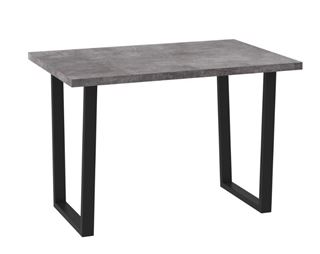 СТРОНГ-120х80, стол нераздвижной Дымчатая керамика/Черный