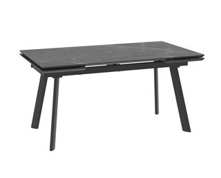 Cтол с керамическим покрытием Chelsy(F)-160 (STONE BLACK ST CER/Черный) 160(40+40)x90