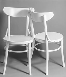 Стул венский Luna (белый) жесткое сиденье