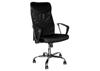 Кресло Астра-А Топ РС 900 (хром/ спинка сетка черная/сиденье-сетка черная)
